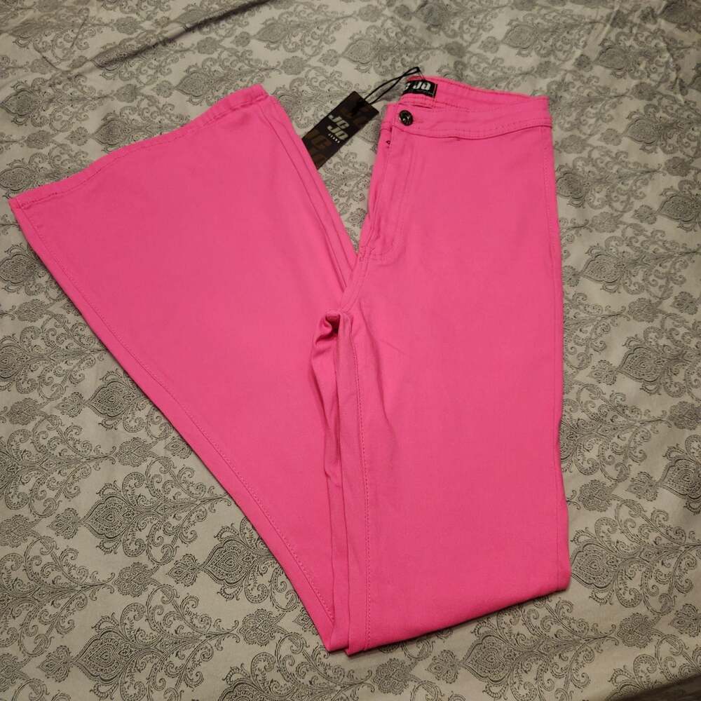 JC & JQ Pink Flare Jeans Size L NWT